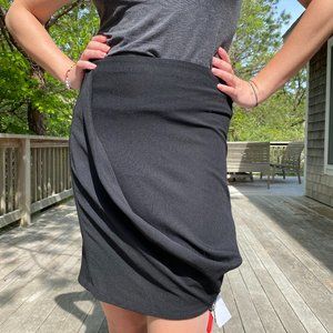 Ann Demeulemeester Drape Side Zip Skirt Size 38
